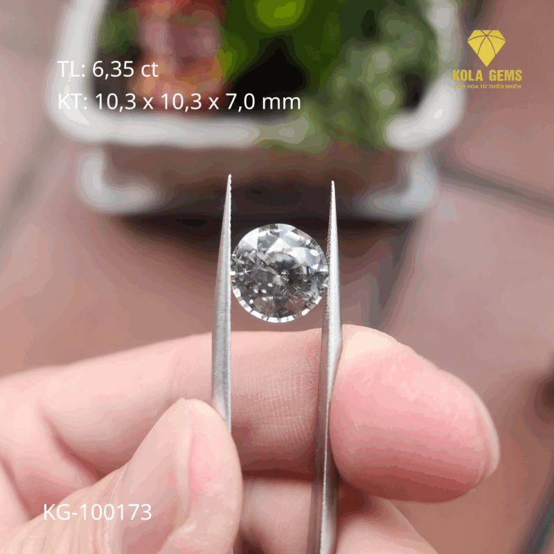 Zircon Trắng Tự Nhiên KG-100173