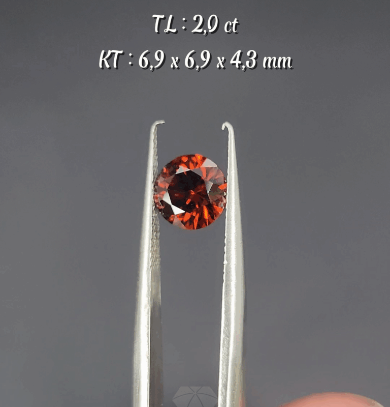 Zircon Nâu Cam Tự Nhiên KG-100118